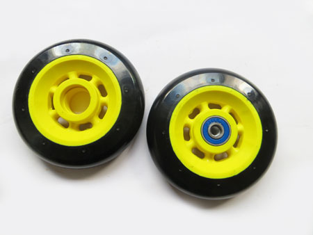 Gummi/PU Rad RX  100 x 24 mm , 80A mit Kunststofffelge - schnell