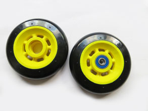 Gummirad RX Ø 100 x 24 mm , 80A mit Kunststofffelge - schnell Gummirad RX Ø 100 x 24 mm , 80A mit Kunststofffelge - schnell